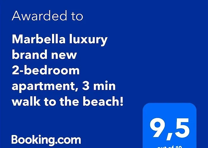 Luxury Brand New 2-bedroom Apartment, 3 Min Walk To The Beach! Apartmán Marbella